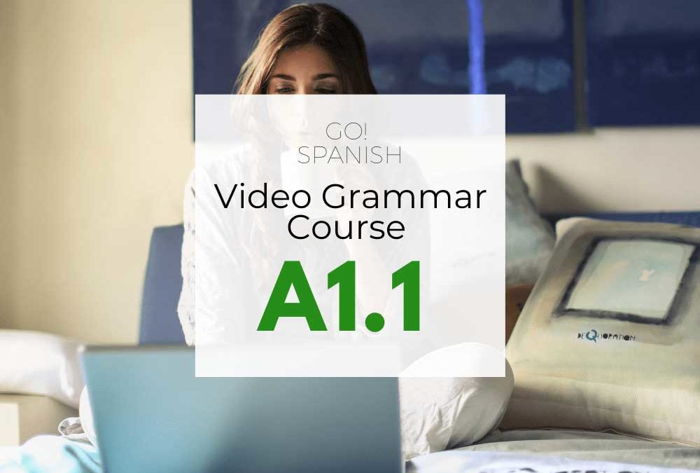 A1.1 GO!Spanish Video Grammar Course