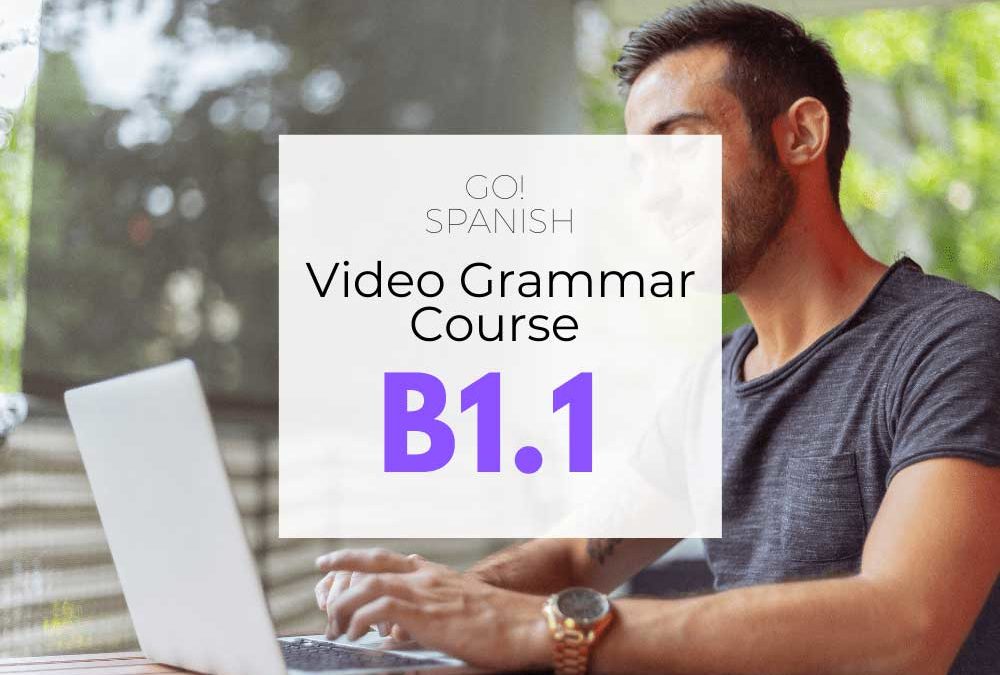 B1.1 GO!Spanish Video Grammar Course
